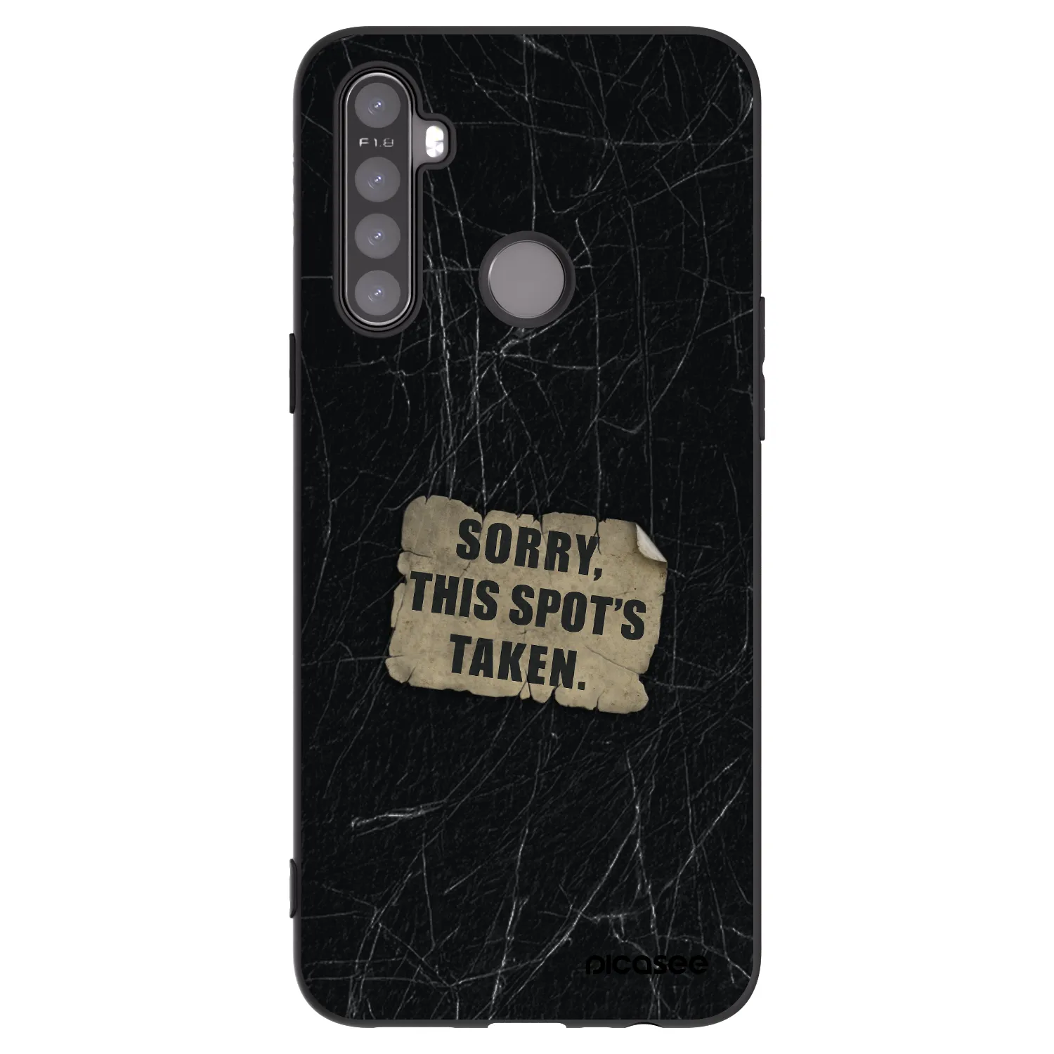 Picasee crna silikonska maskica za Realme 6i - SORRY
