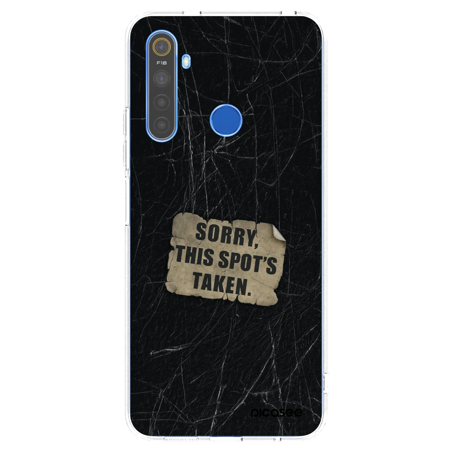 Picasee silikonska prozirna maskica za Realme 5 - SORRY