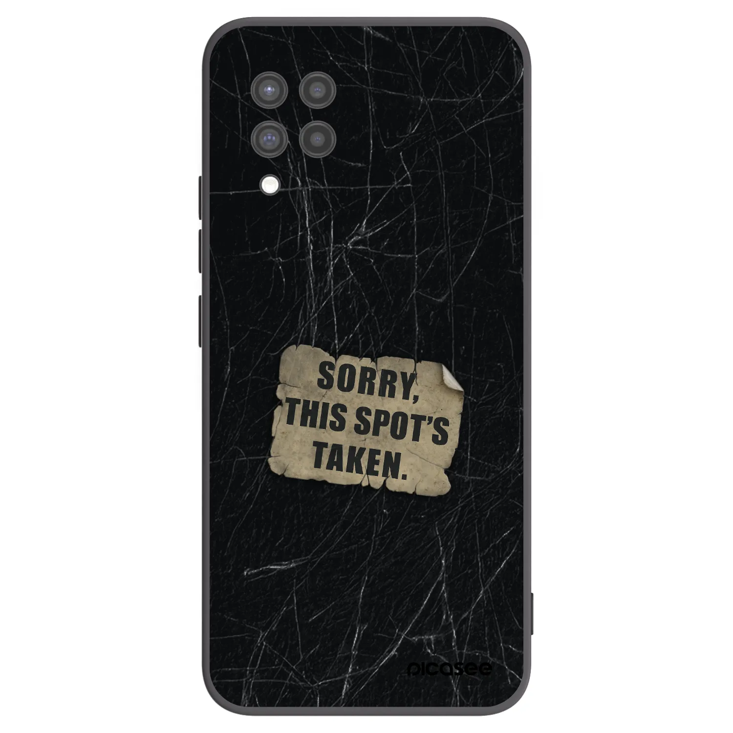 Picasee crna silikonska maskica za Samsung Galaxy A42 A426B - SORRY