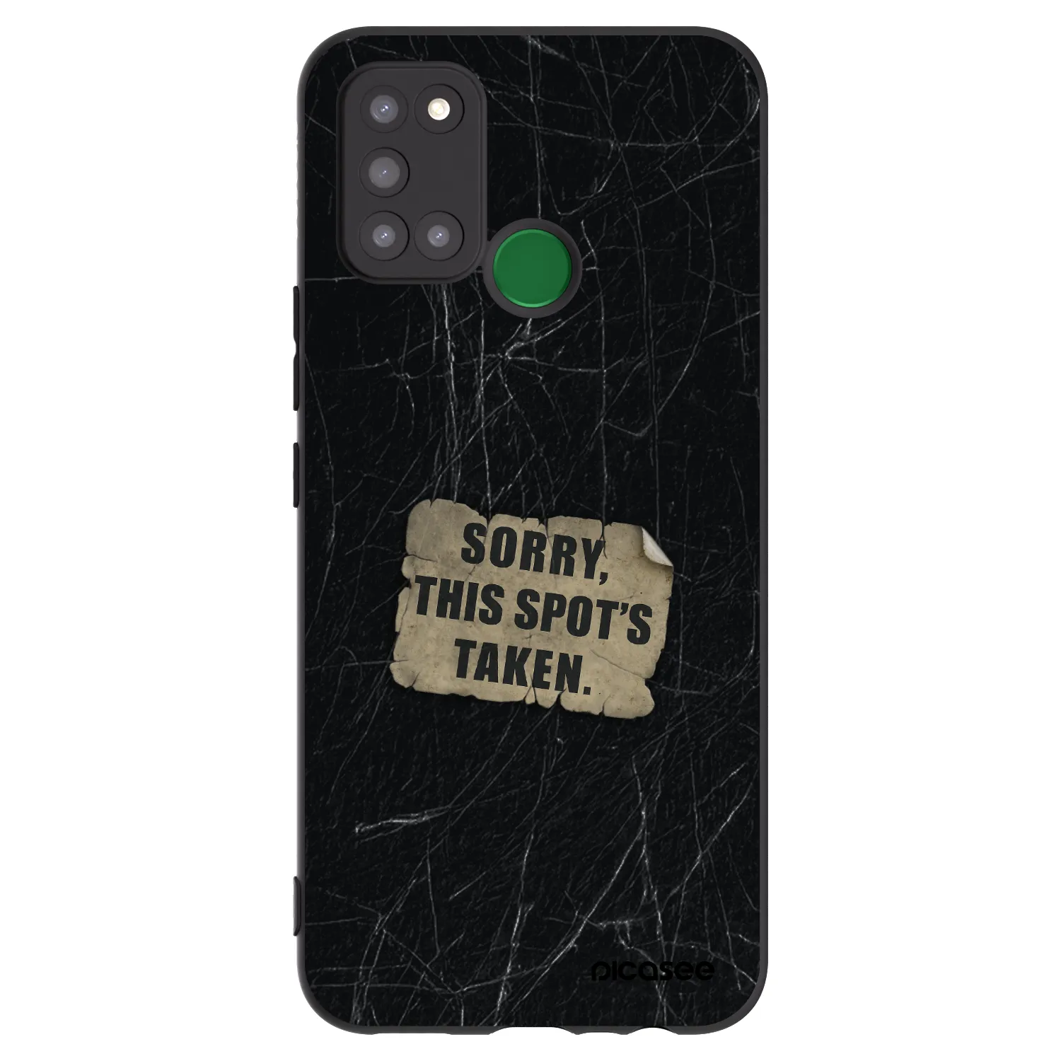 Picasee crna silikonska maskica za Realme 7i - SORRY