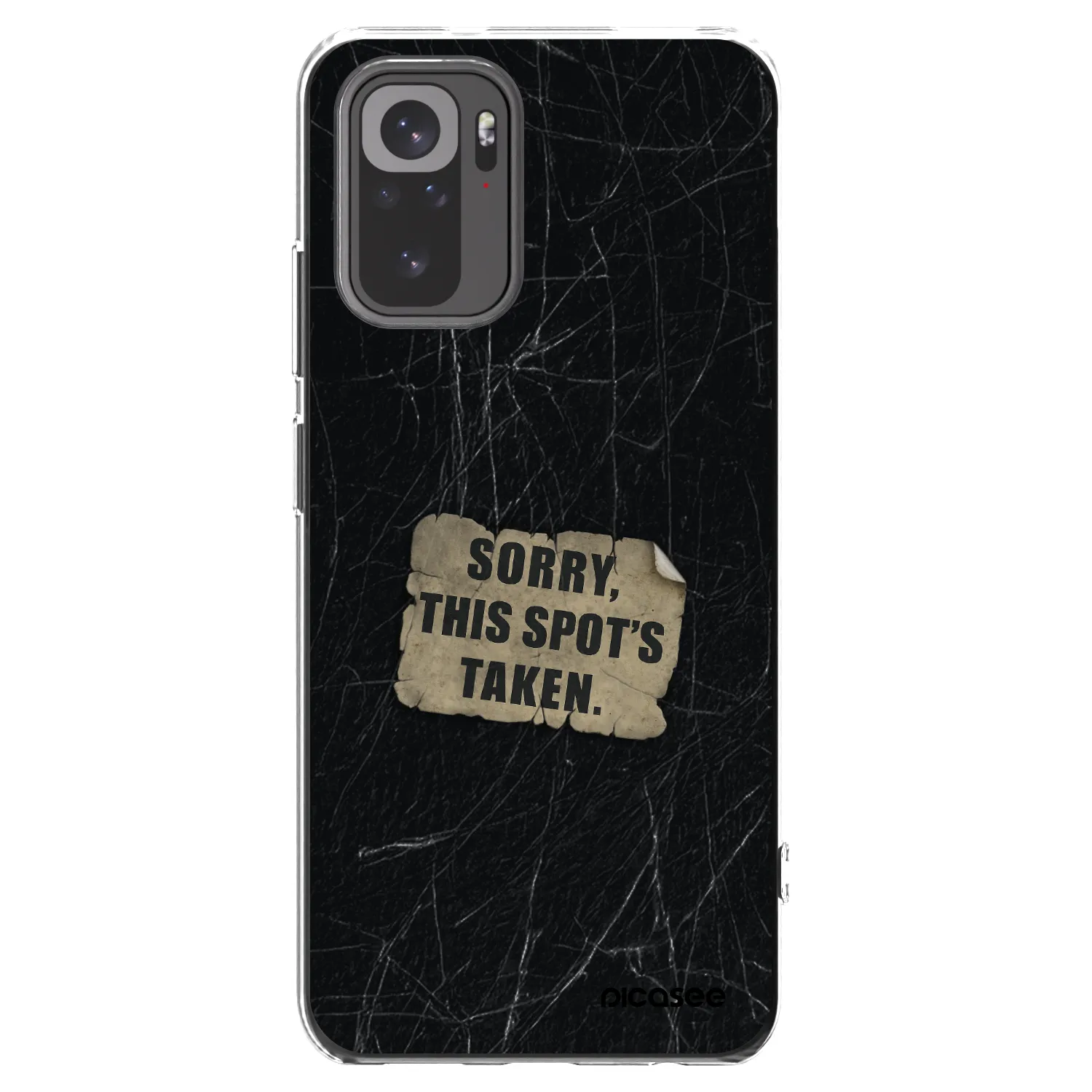 Picasee silikonska prozirna maskica za Xiaomi Redmi Note 10S - SORRY