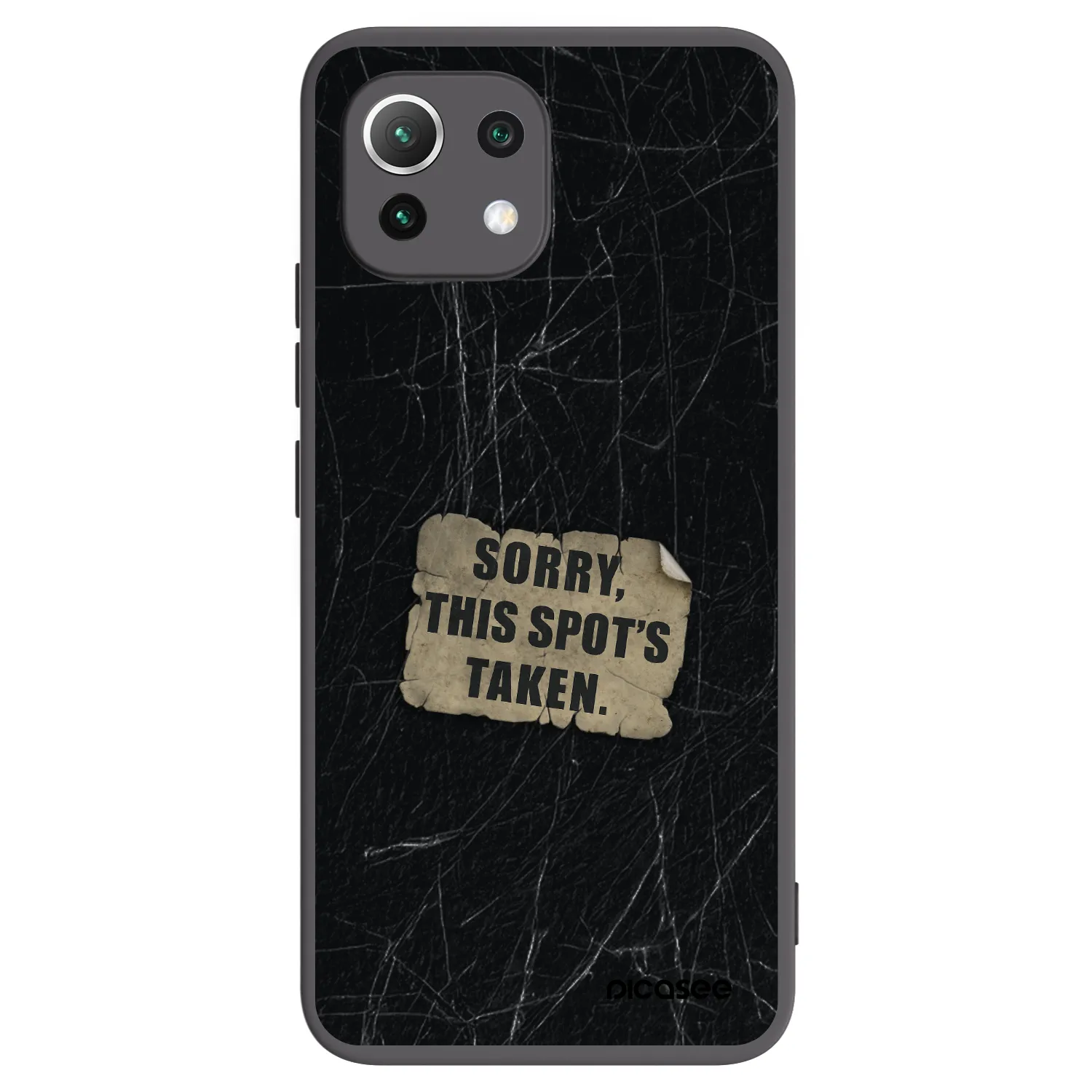 Picasee crna silikonska maskica za Xiaomi Mi 11 Lite - SORRY