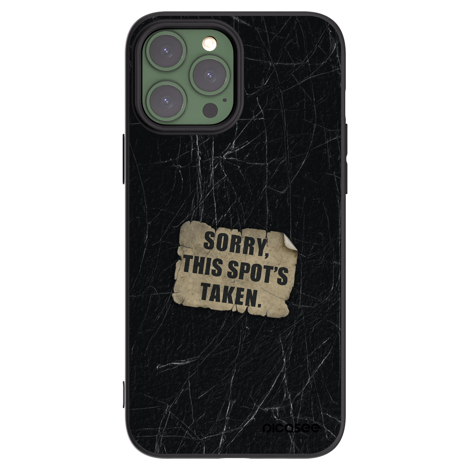 Picasee crna silikonska maskica za Apple iPhone 13 Pro Max - SORRY