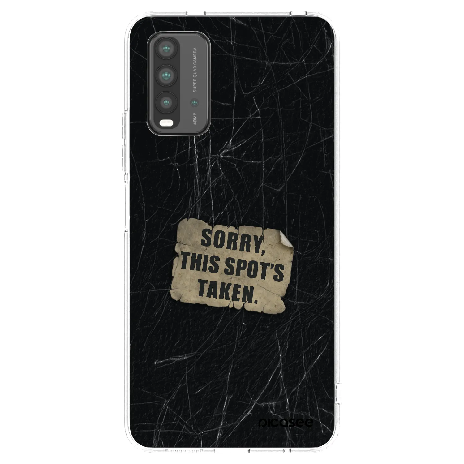 Picasee crna silikonska maskica za Xiaomi Redmi 9T - SORRY