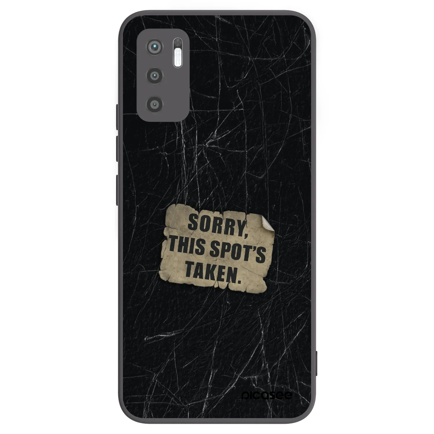 Picasee crna silikonska maskica za Xiaomi Redmi Note 10 5G - SORRY