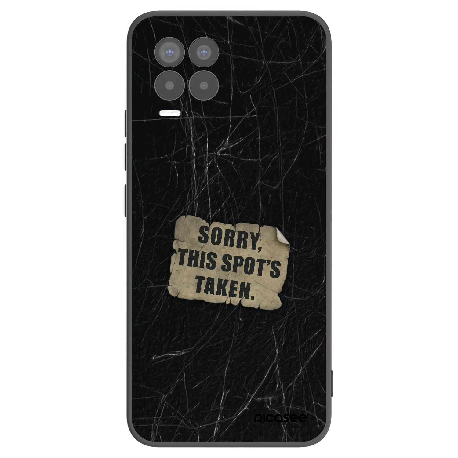 Picasee crna silikonska maskica za Realme 8 Pro - SORRY