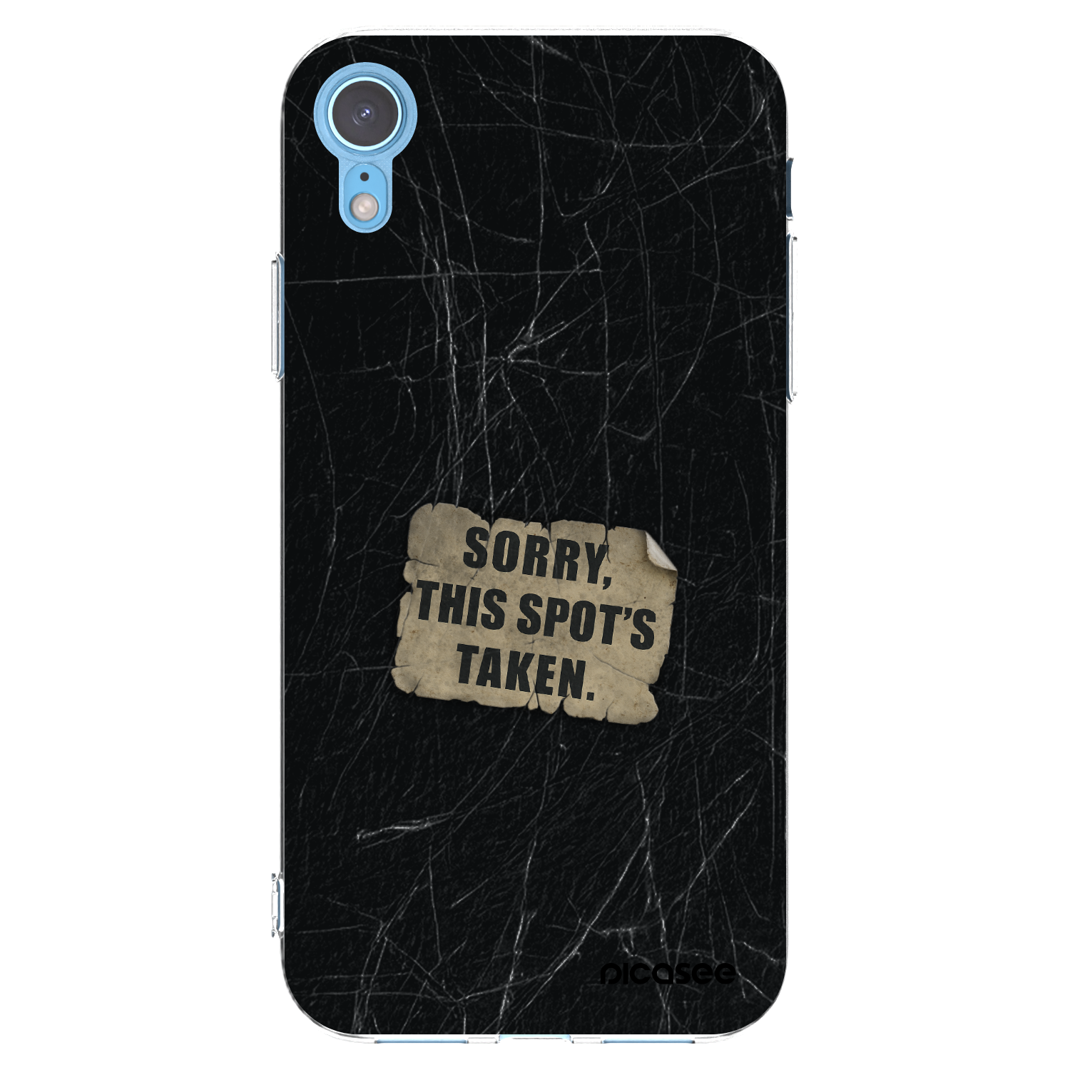Picasee silikonska prozirna maskica za Apple iPhone XR - SORRY