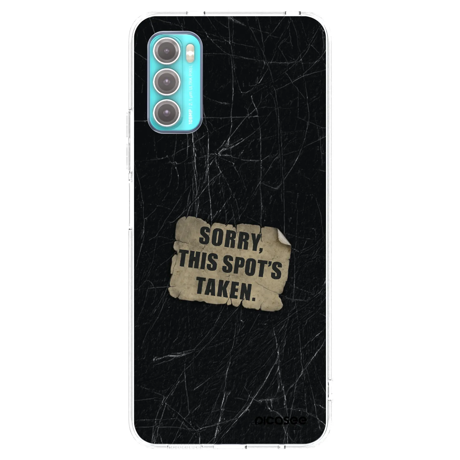 Picasee silikonska prozirna maskica za Motorola Moto G60 - SORRY