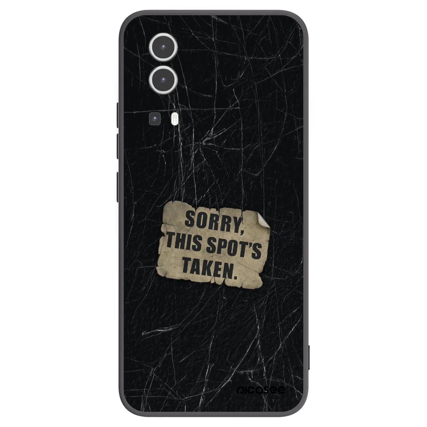 Picasee crna silikonska maskica za Vivo Y72 5G - SORRY