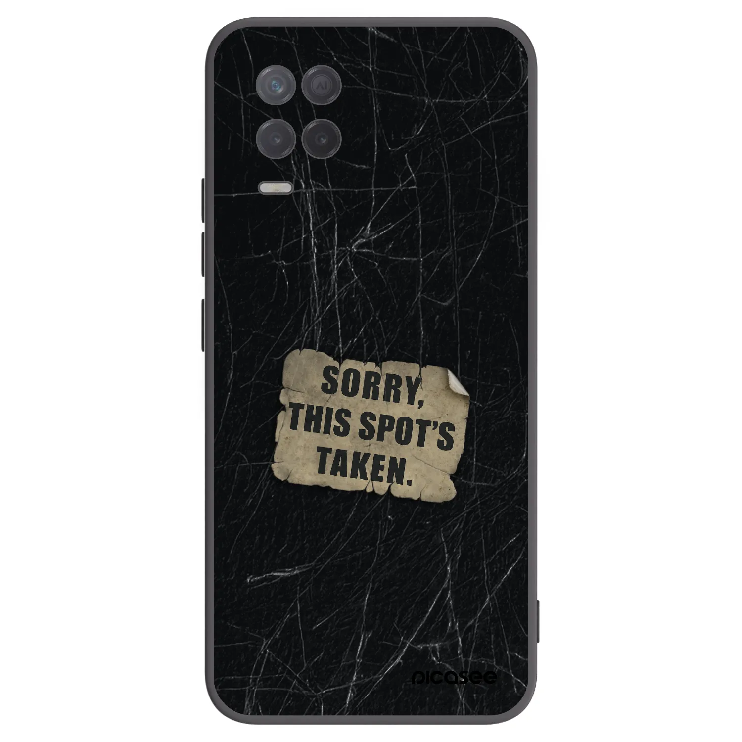Picasee crna silikonska maskica za Realme 8 5G - SORRY