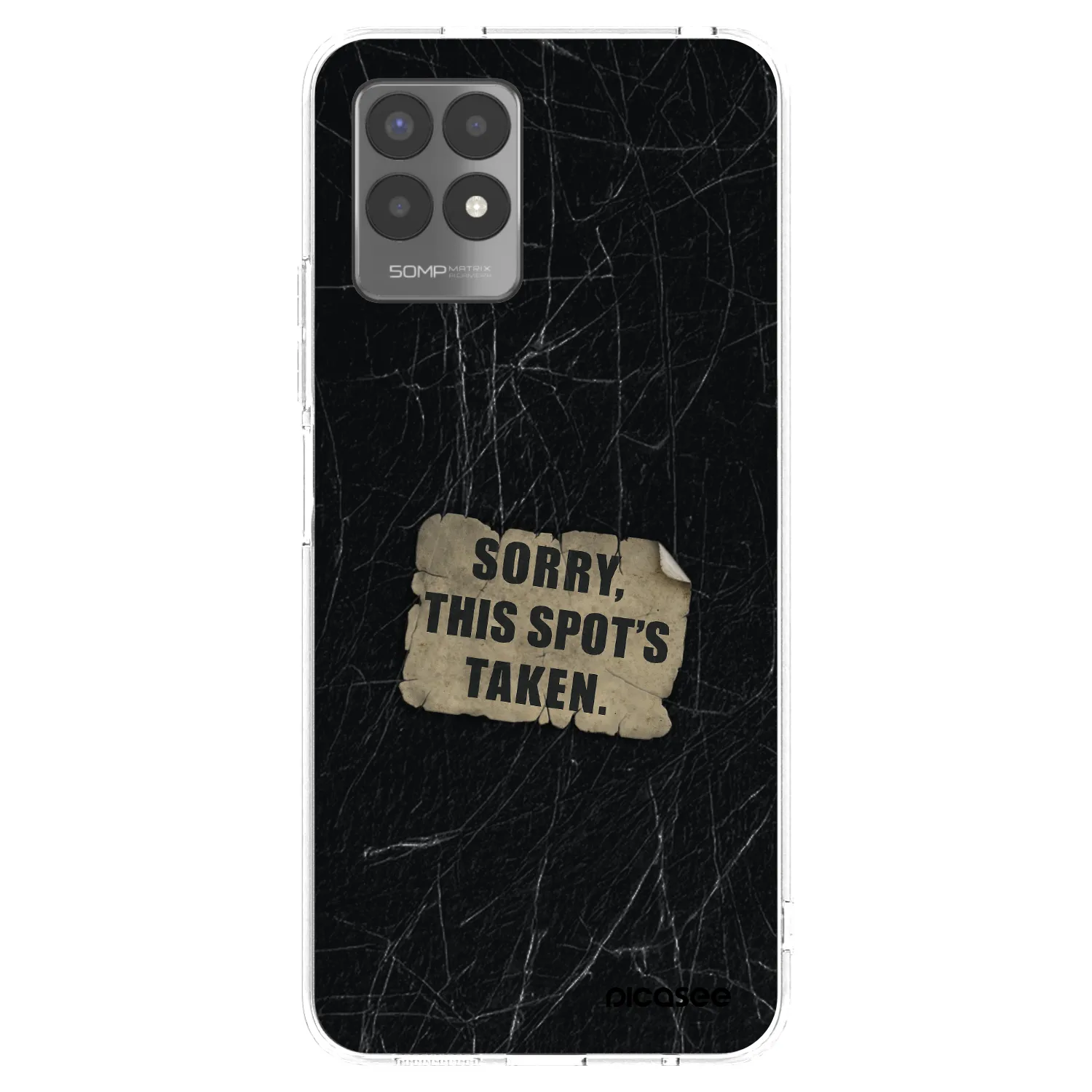 Picasee silikonska prozirna maskica za Realme 8i - SORRY