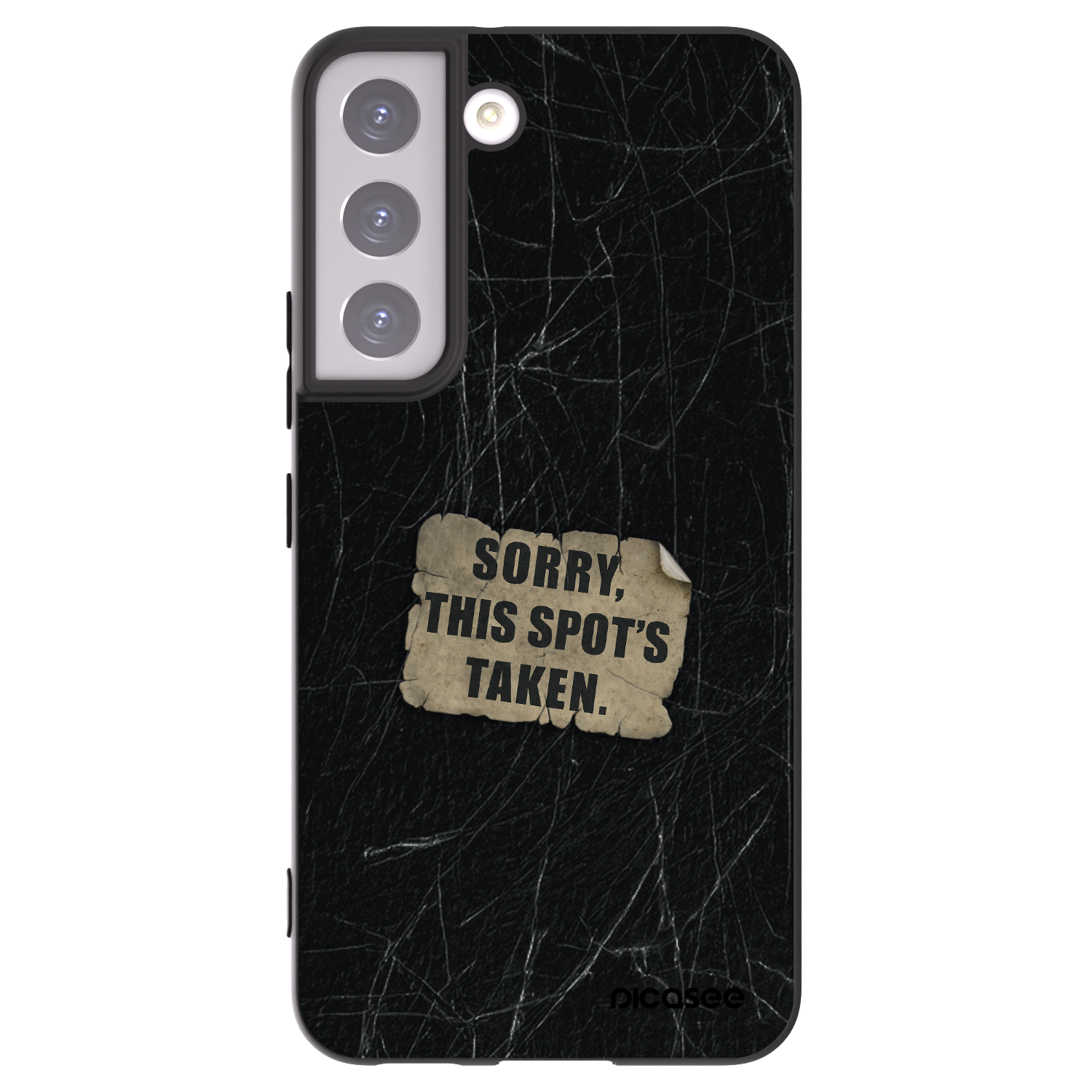 Picasee crna silikonska maskica za Samsung Galaxy S22 5G - SORRY