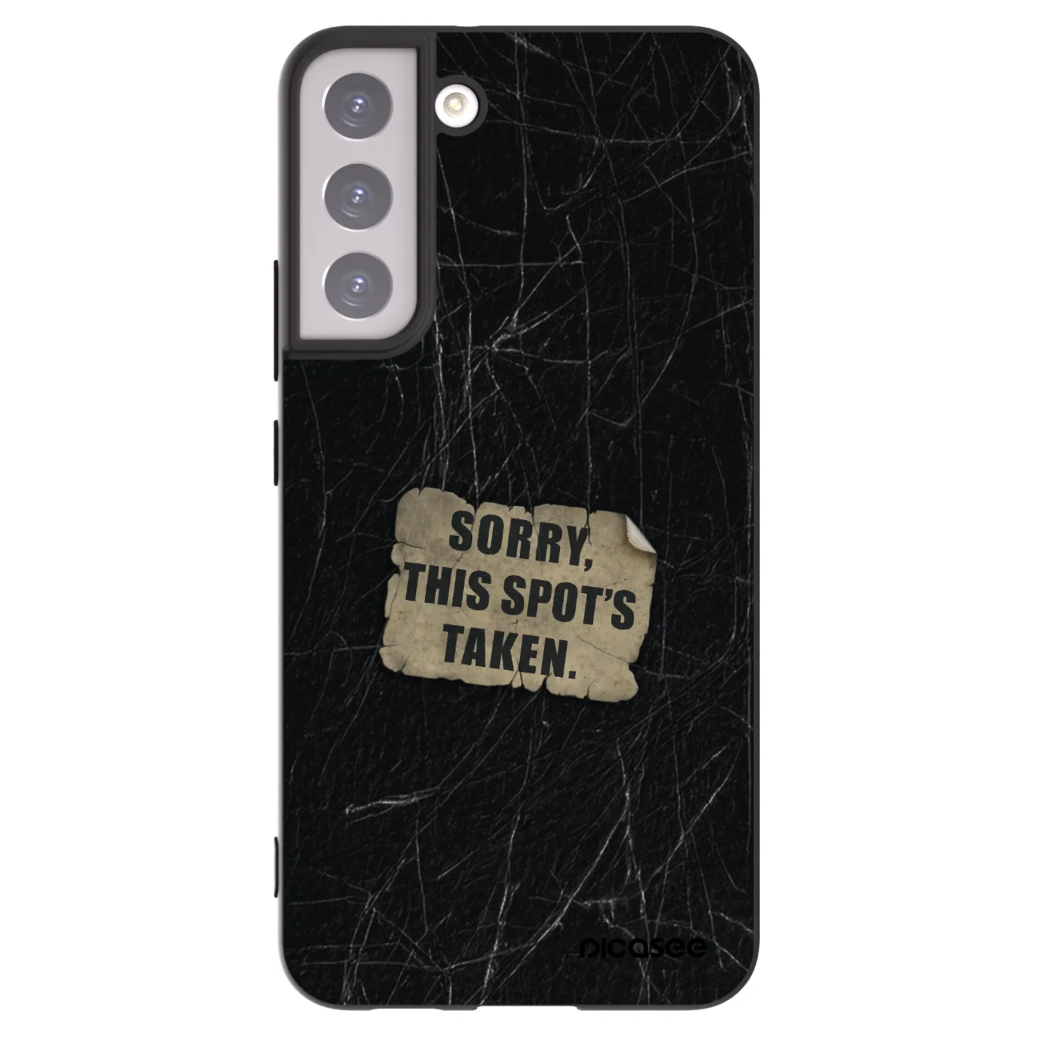 Picasee crna silikonska maskica za Samsung Galaxy S22+ 5G - SORRY