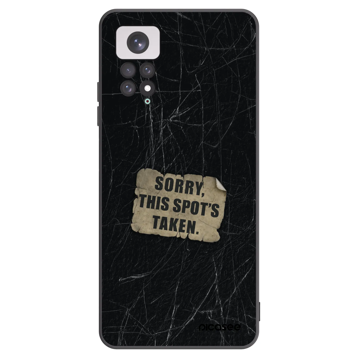 Picasee crna silikonska maskica za Xiaomi Redmi Note 11 - SORRY