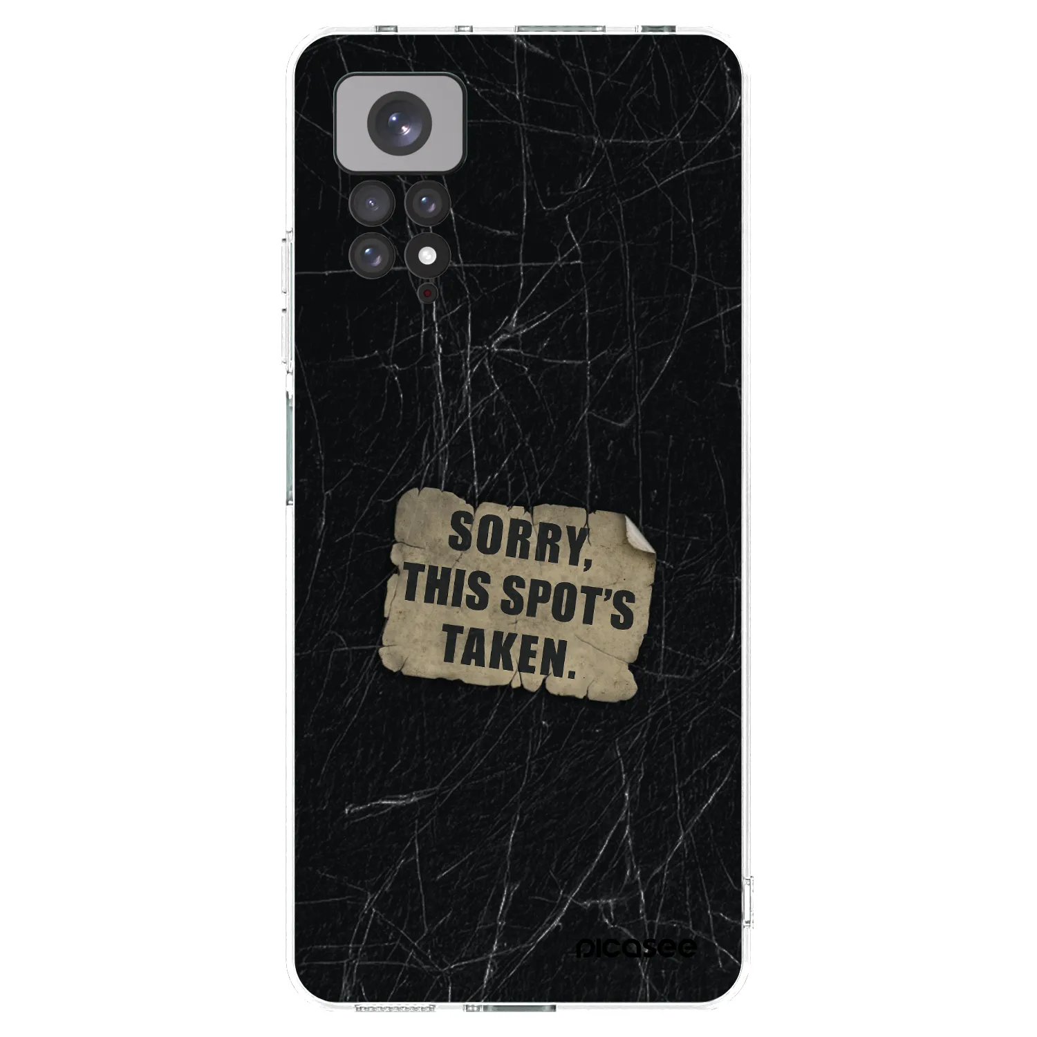 Picasee silikonska prozirna maskica za Xiaomi Redmi Note 11S 4G - SORRY