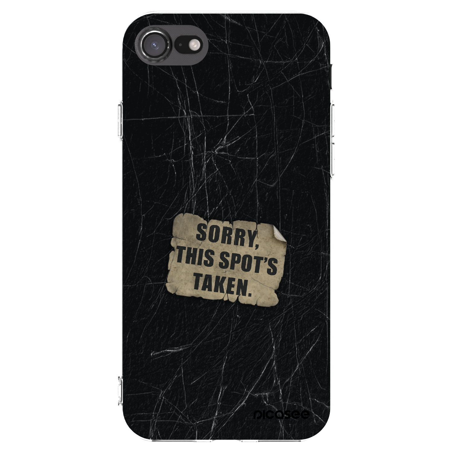 Picasee silikonska prozirna maskica za Apple iPhone SE 2022 - SORRY
