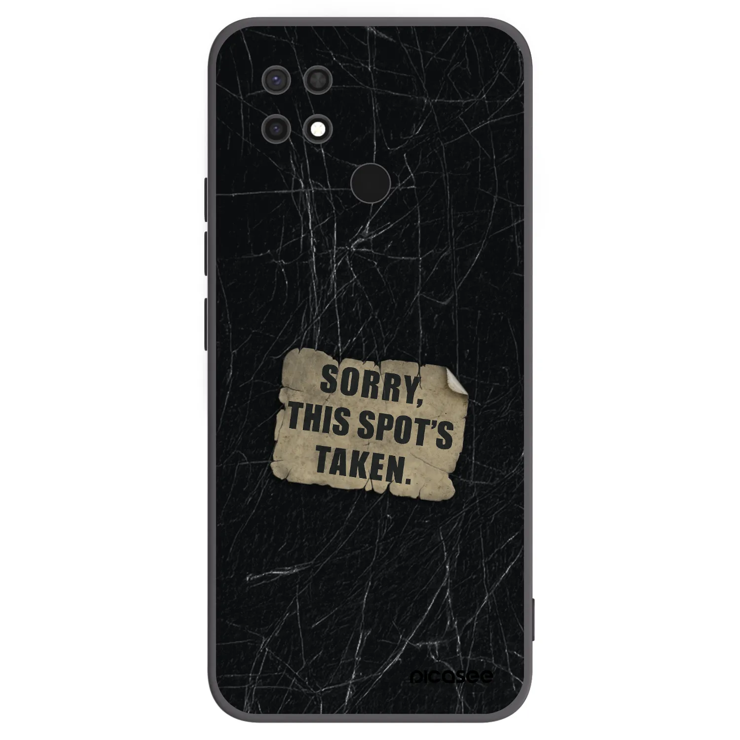 Picasee crna silikonska maskica za Xiaomi Redmi 10C - SORRY