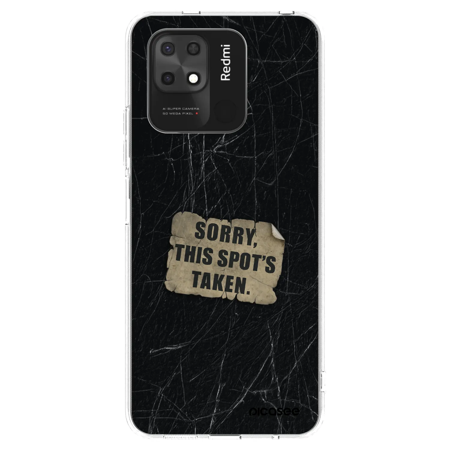 Picasee silikonska prozirna maskica za Xiaomi Redmi 10C - SORRY