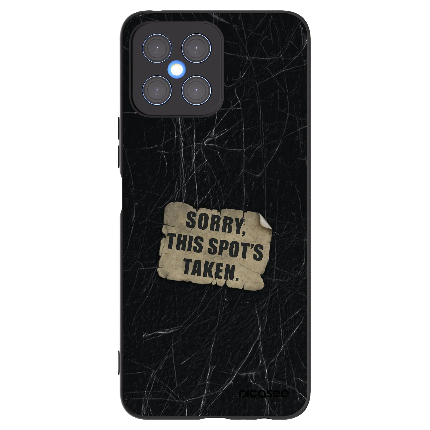 Picasee crna silikonska maskica za Honor X8 4G - SORRY