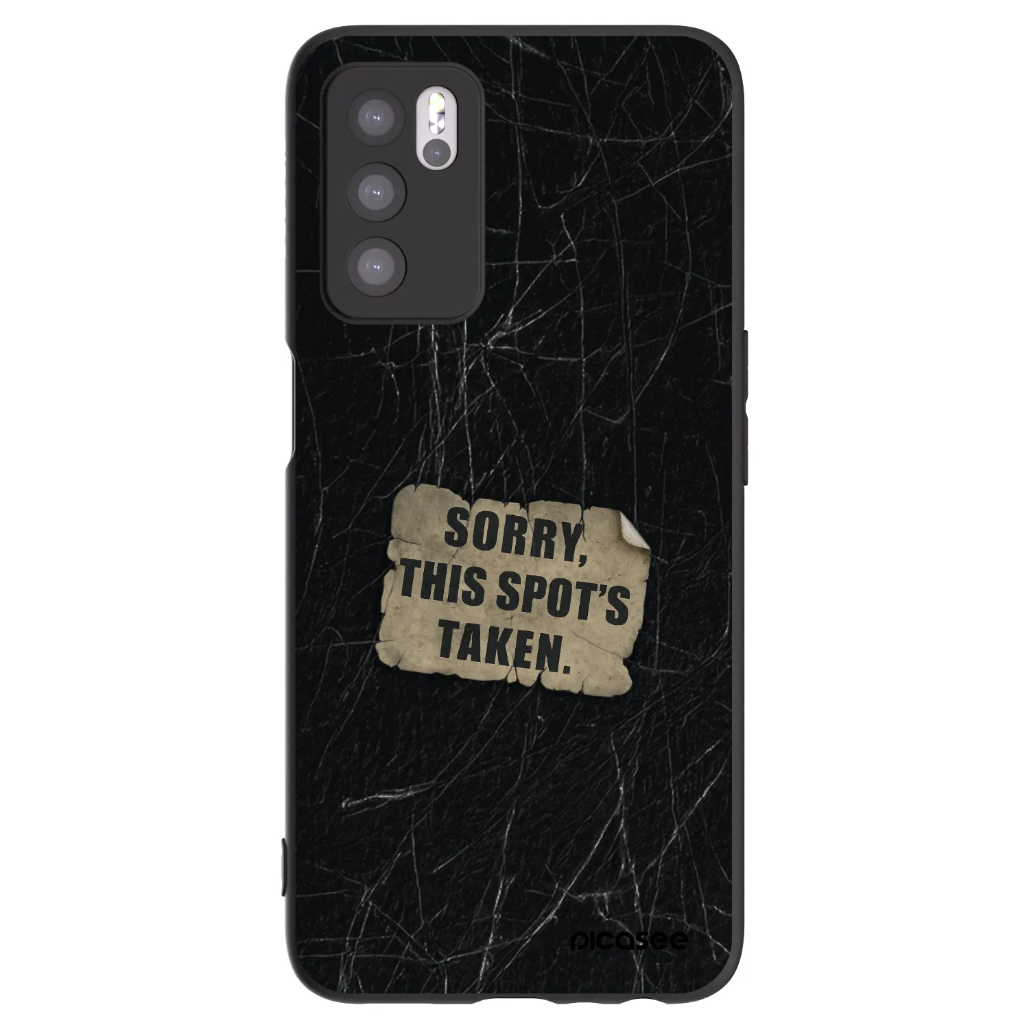 Picasee crna silikonska maskica za OPPO A16s - SORRY