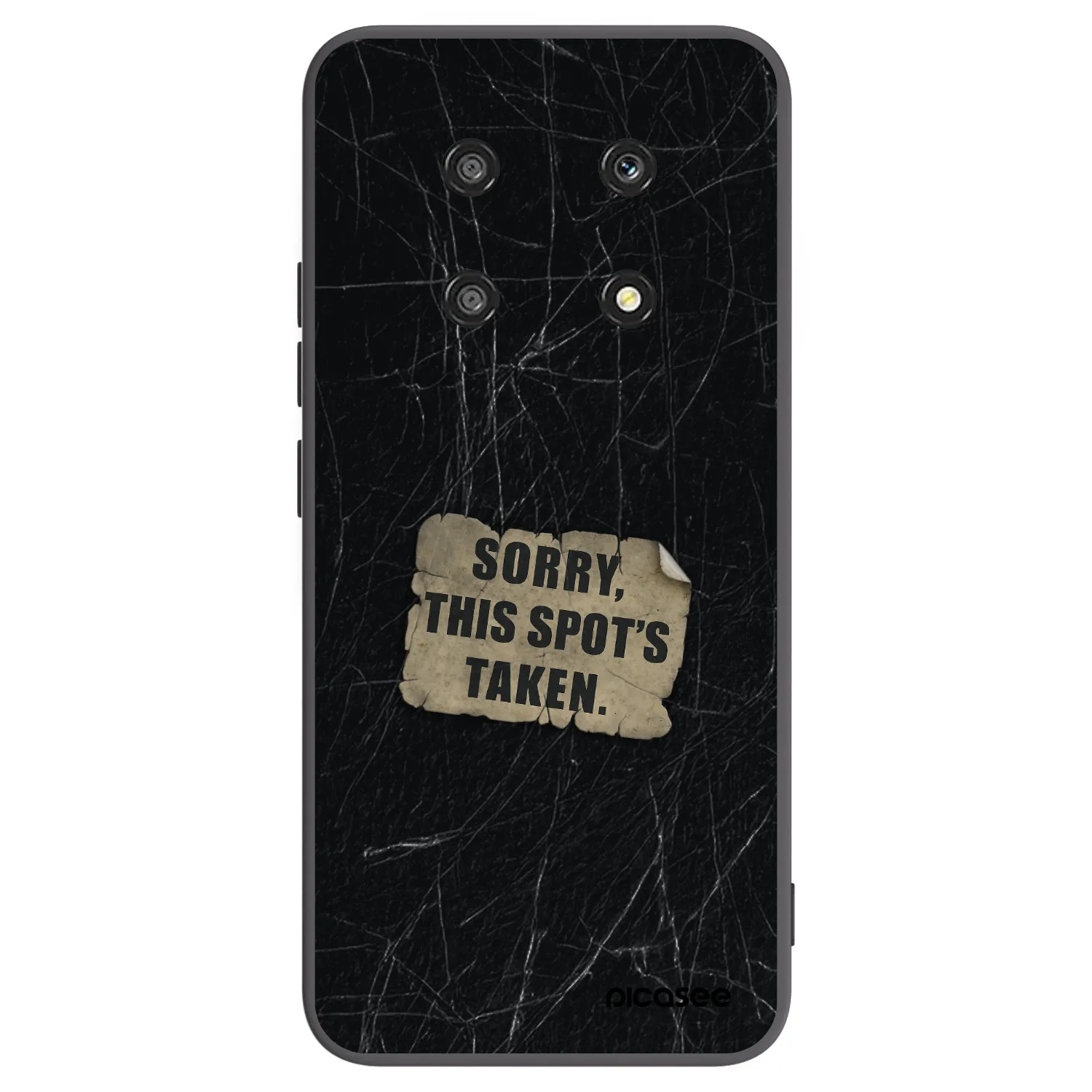 Picasee crna silikonska maskica za Honor Magic4 Lite 5G - SORRY