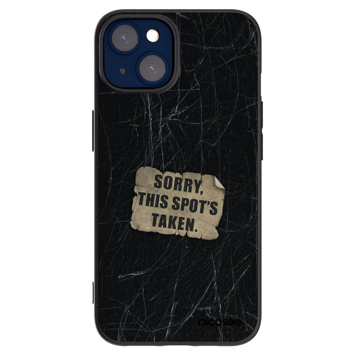 Picasee crna silikonska maskica za Apple iPhone 14 - SORRY