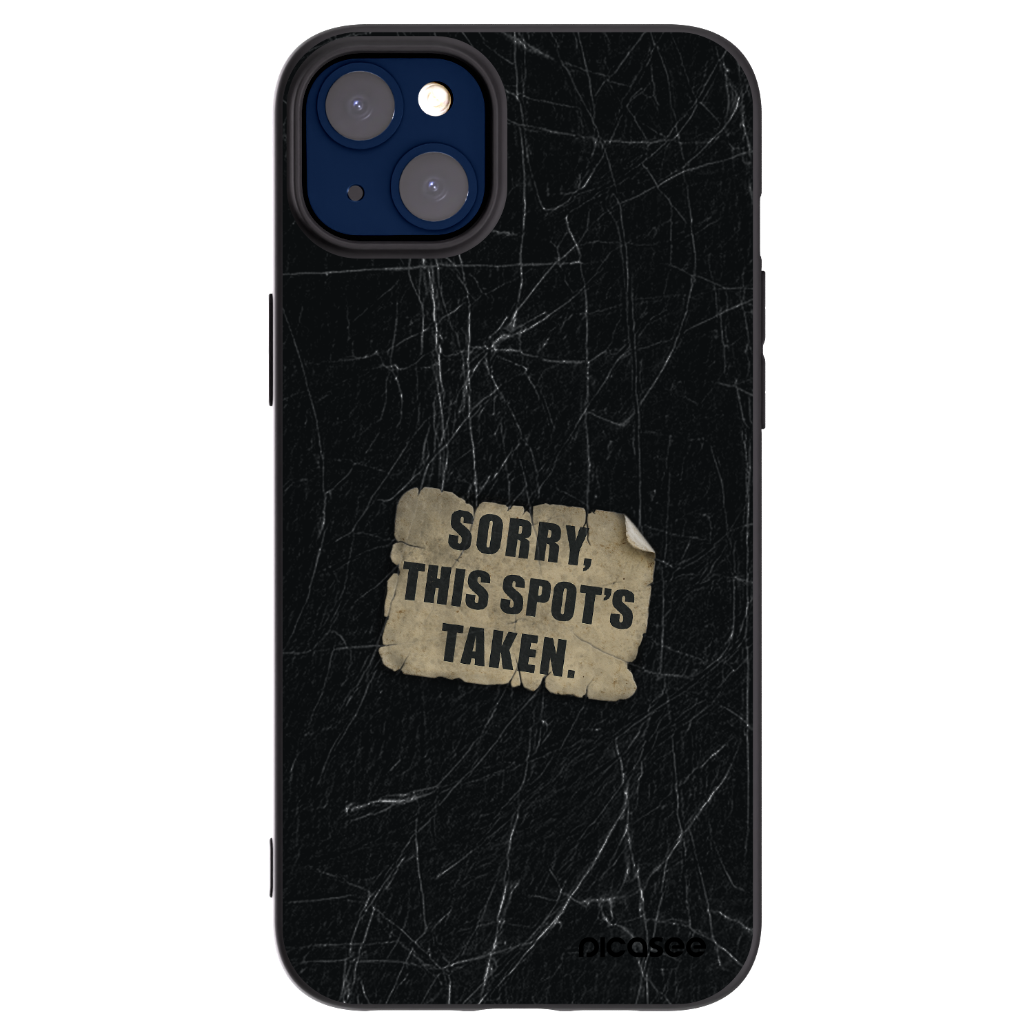 Picasee crna silikonska maskica za Apple iPhone 14 Plus - SORRY