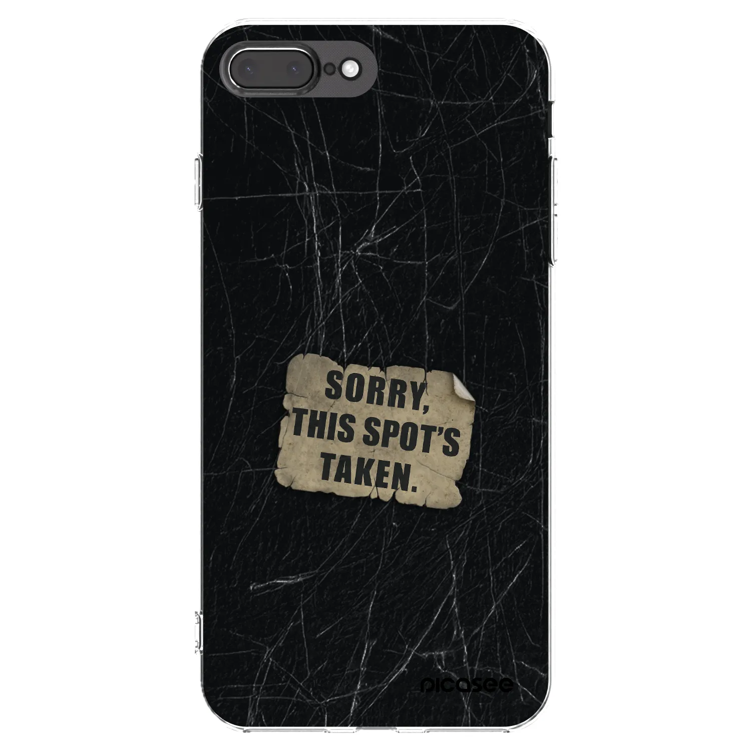 Picasee silikonska prozirna maskica za Apple iPhone 8 Plus - SORRY