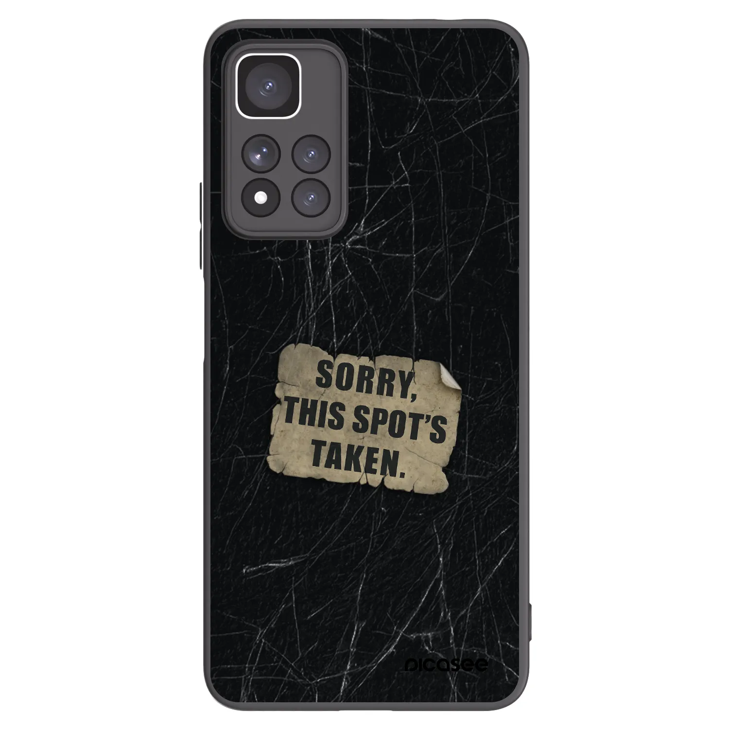 Picasee crna silikonska maskica za Xiaomi Redmi Note 11 Pro+ 5G - SORRY