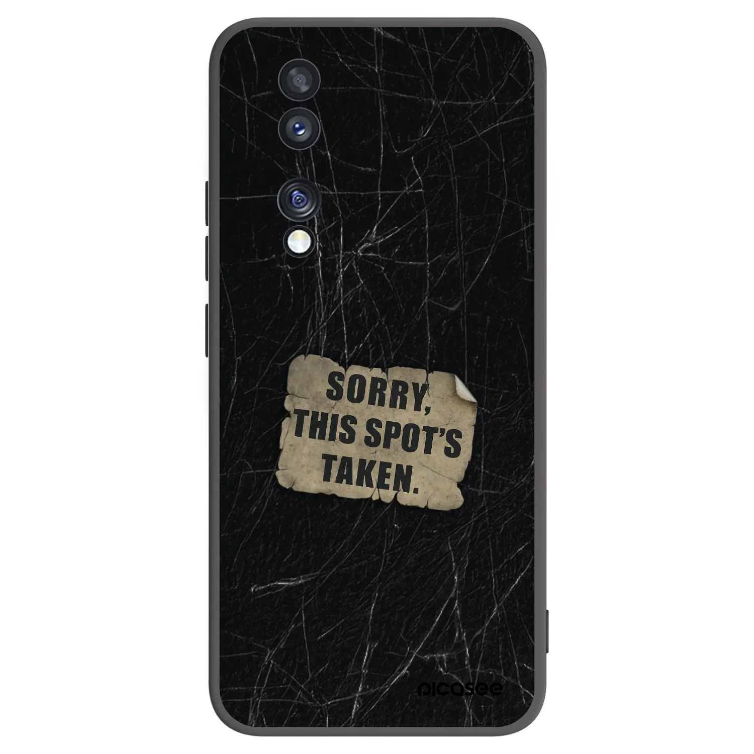 Picasee crna silikonska maskica za Honor 70 - SORRY