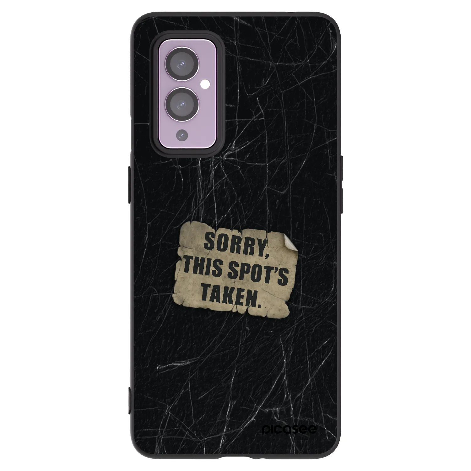 Picasee crna silikonska maskica za OnePlus 9 - SORRY