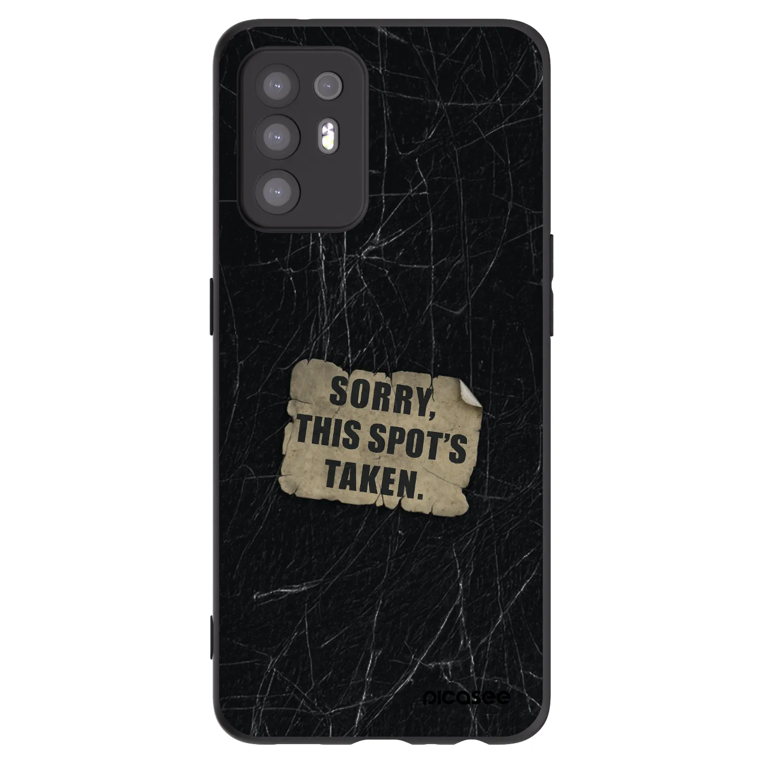Picasee crna silikonska maskica za OPPO A94 5G - SORRY