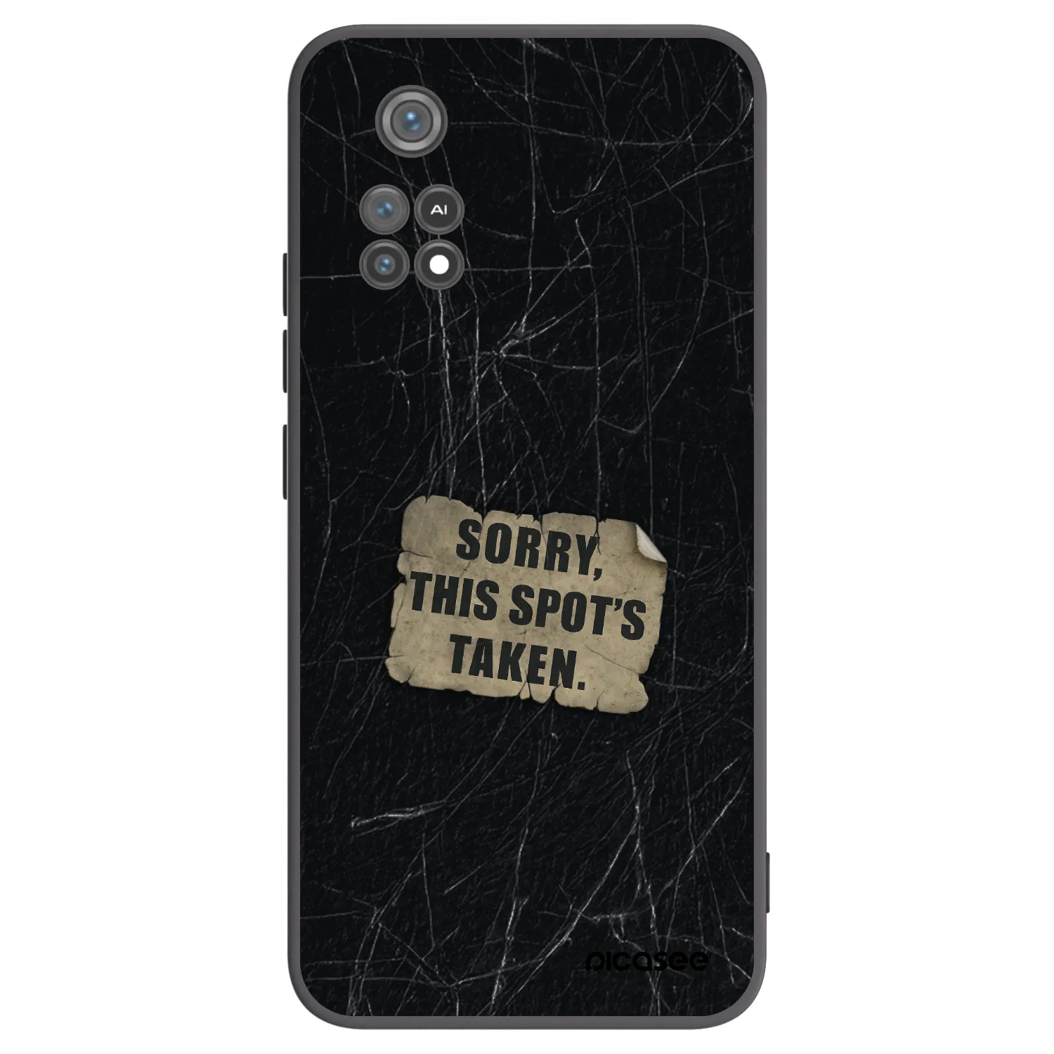Picasee crna silikonska maskica za Xiaomi Poco M4 Pro - SORRY