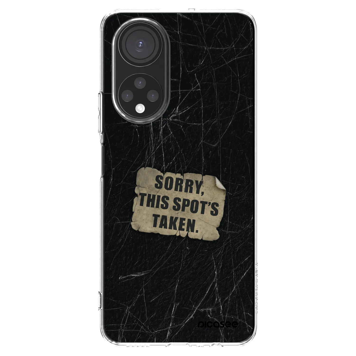 Picasee silikonska prozirna maskica za Honor X7 - SORRY