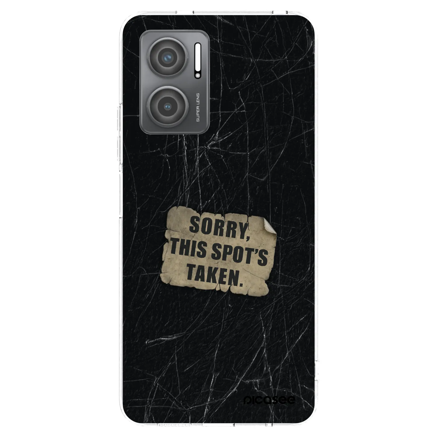 Picasee silikonska prozirna maskica za Xiaomi Redmi 10 5G - SORRY