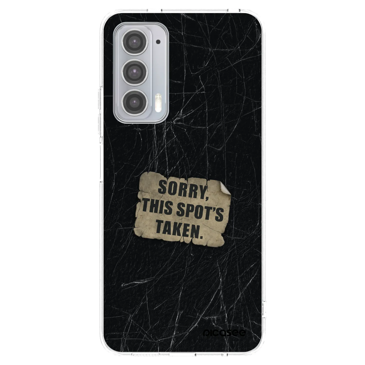 Picasee silikonska prozirna maskica za Motorola Edge 20 - SORRY