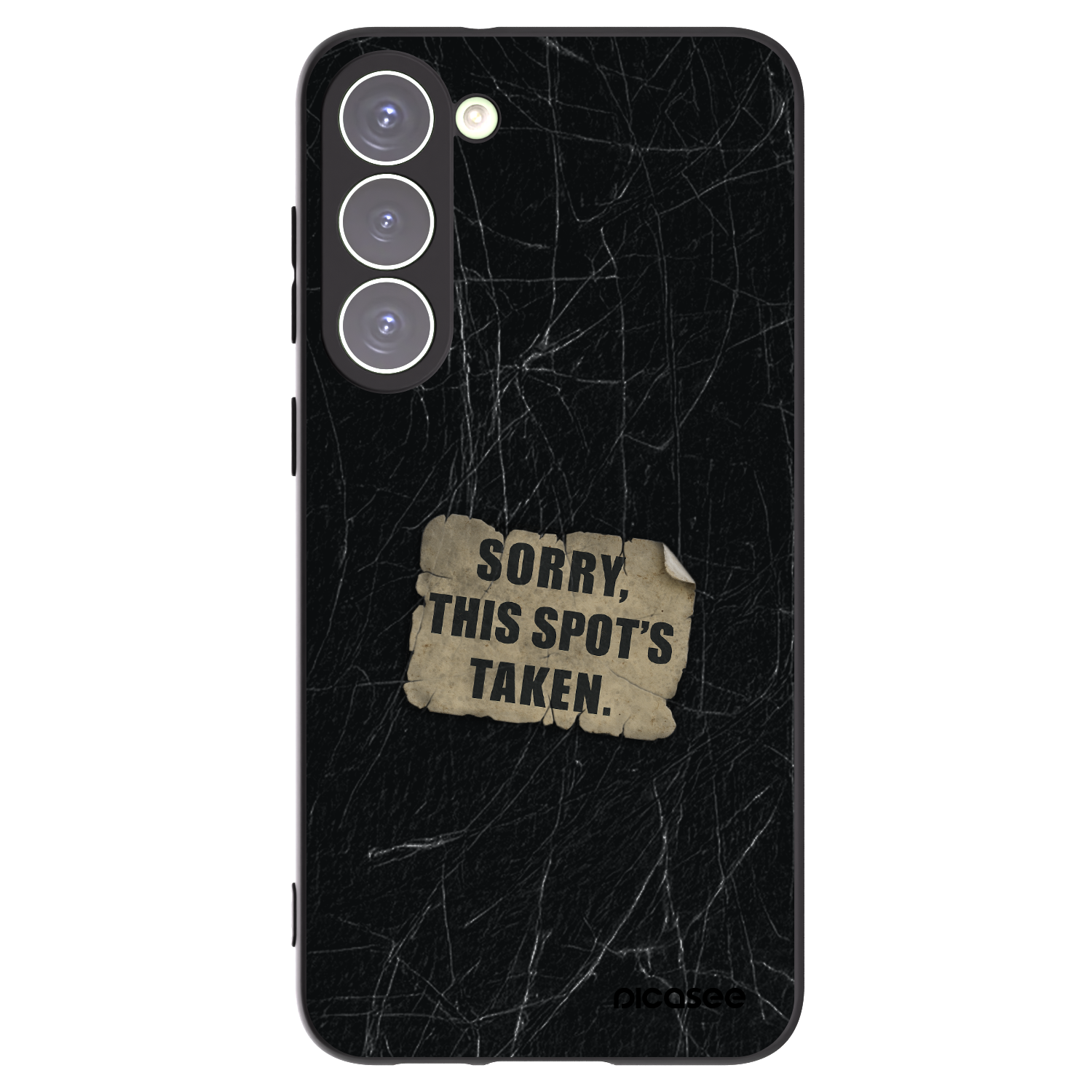 Picasee crna silikonska maskica za Samsung Galaxy S23+ 5G - SORRY