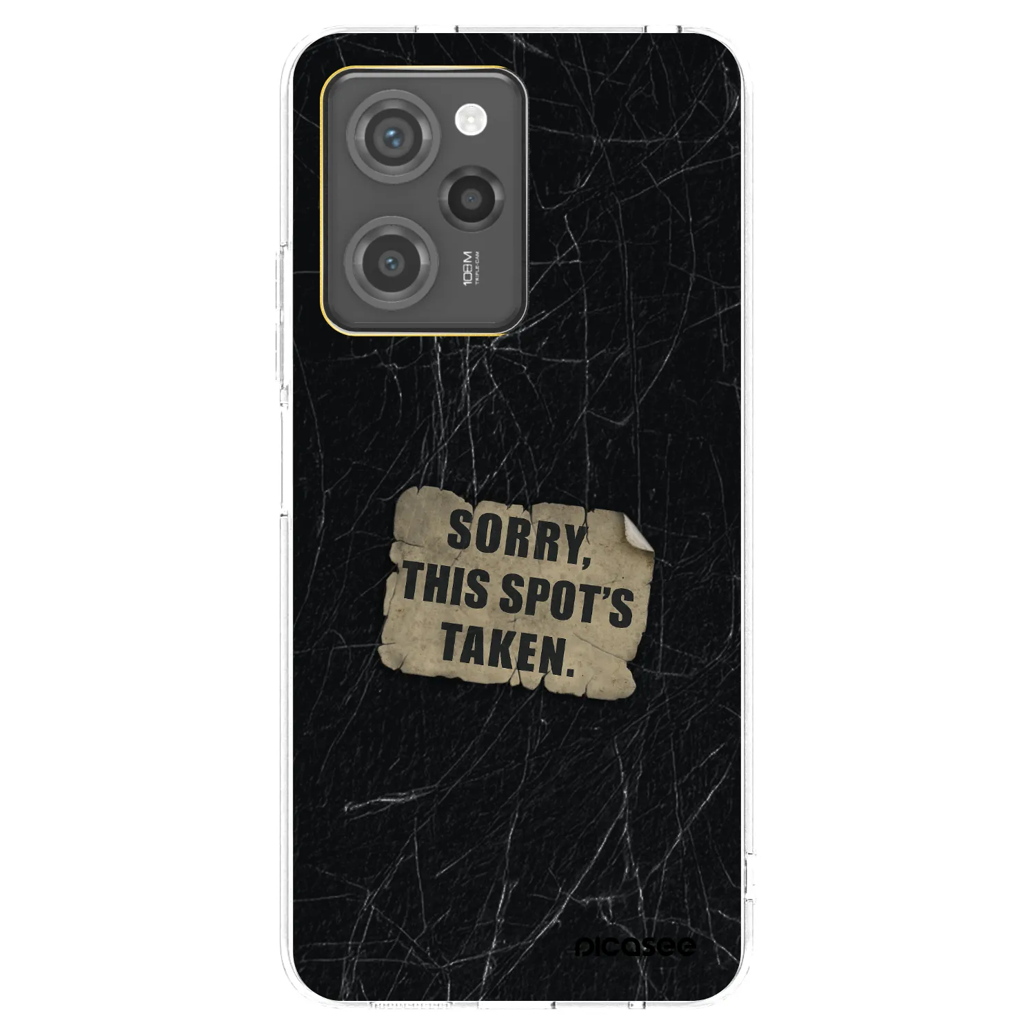 Picasee crna silikonska maskica za Xiaomi Poco X5 Pro - SORRY