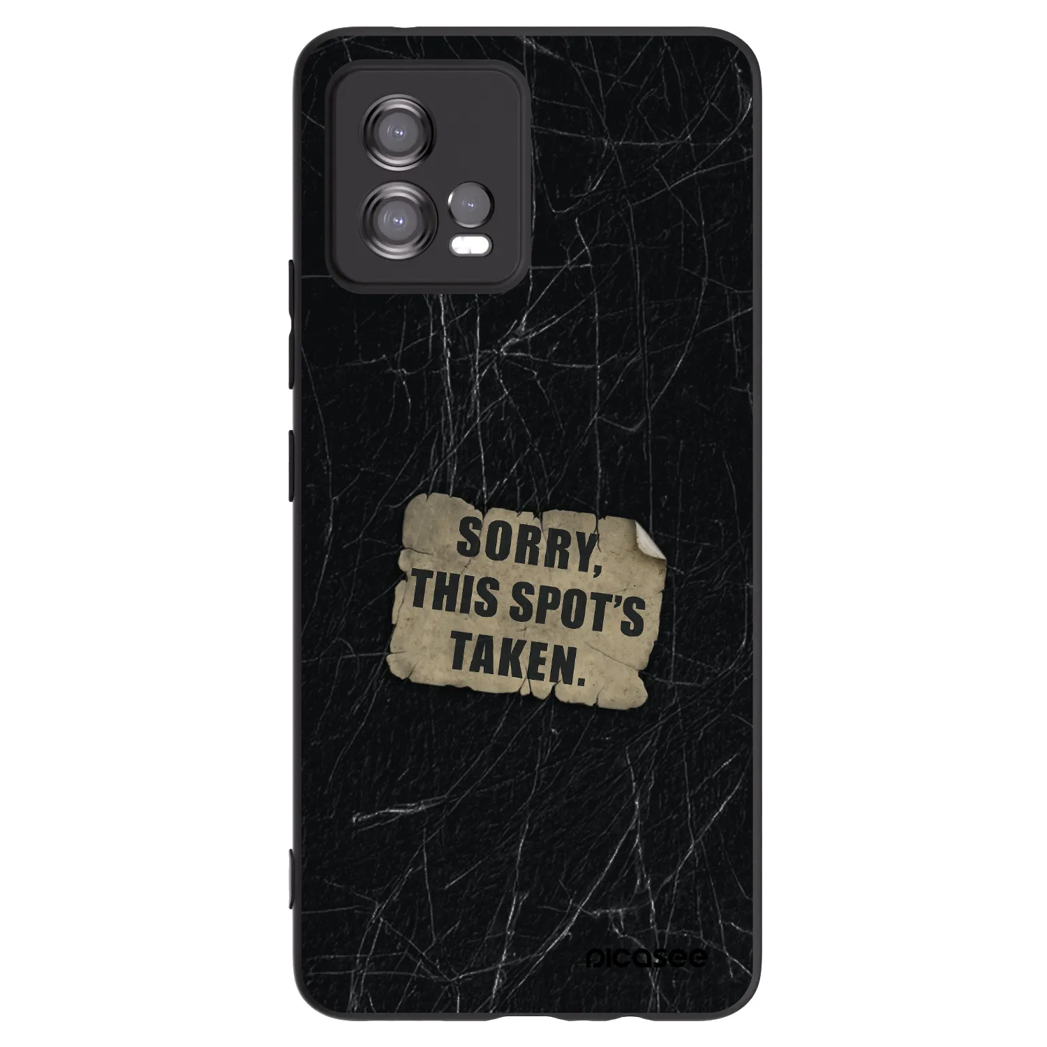 Picasee crna silikonska maskica za Motorola Moto G72 - SORRY