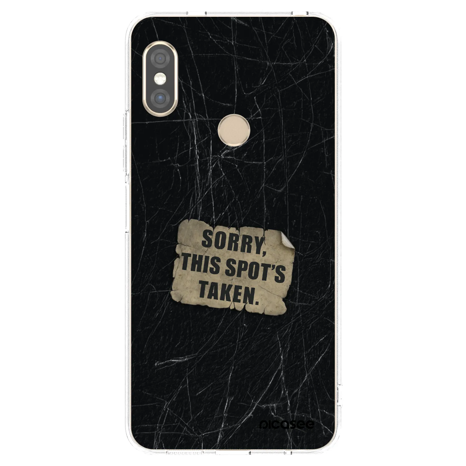 Picasee silikonska prozirna maskica za Xiaomi Redmi Note 5 Global - SORRY