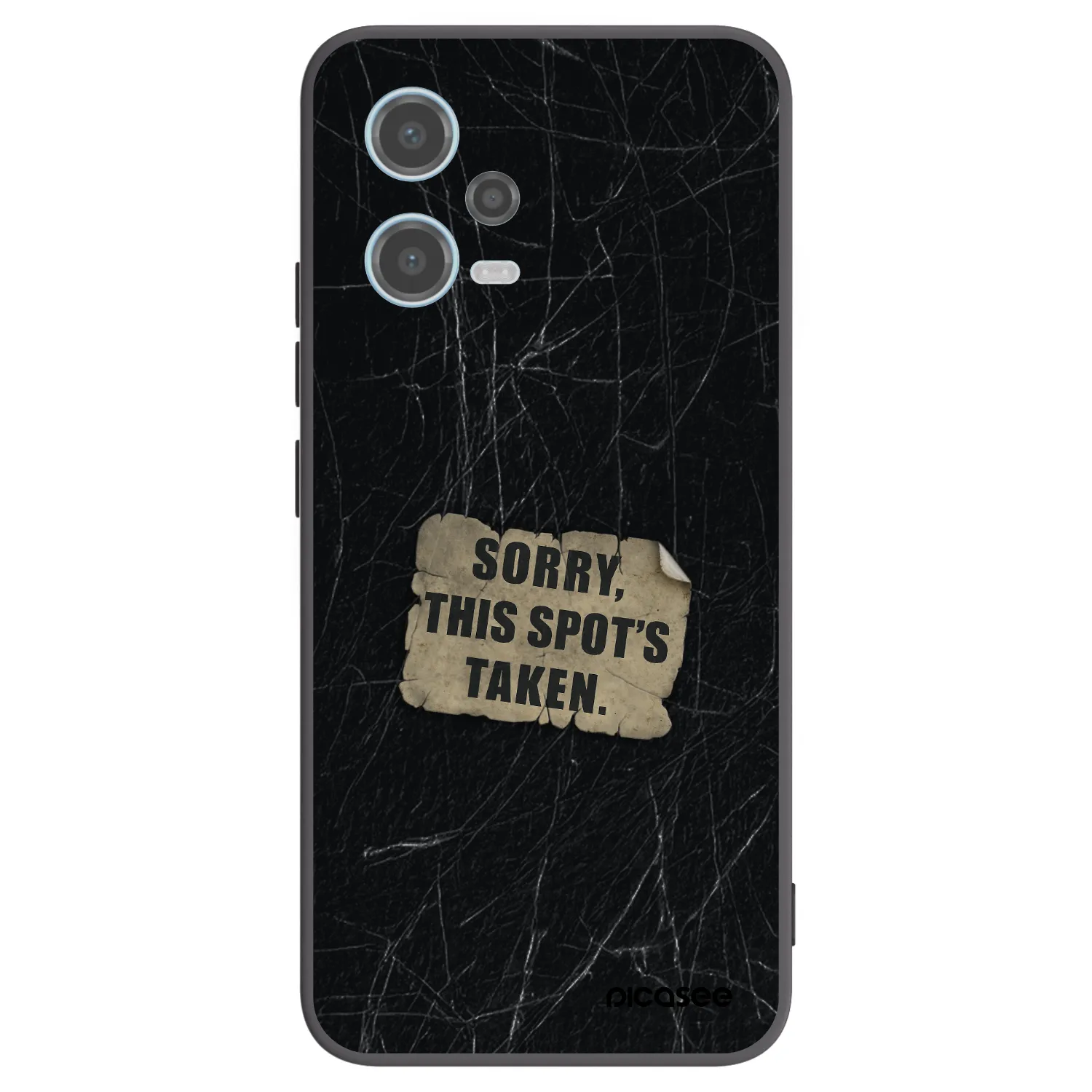 Picasee crna silikonska maskica za Xiaomi Redmi Note 12 5G - SORRY