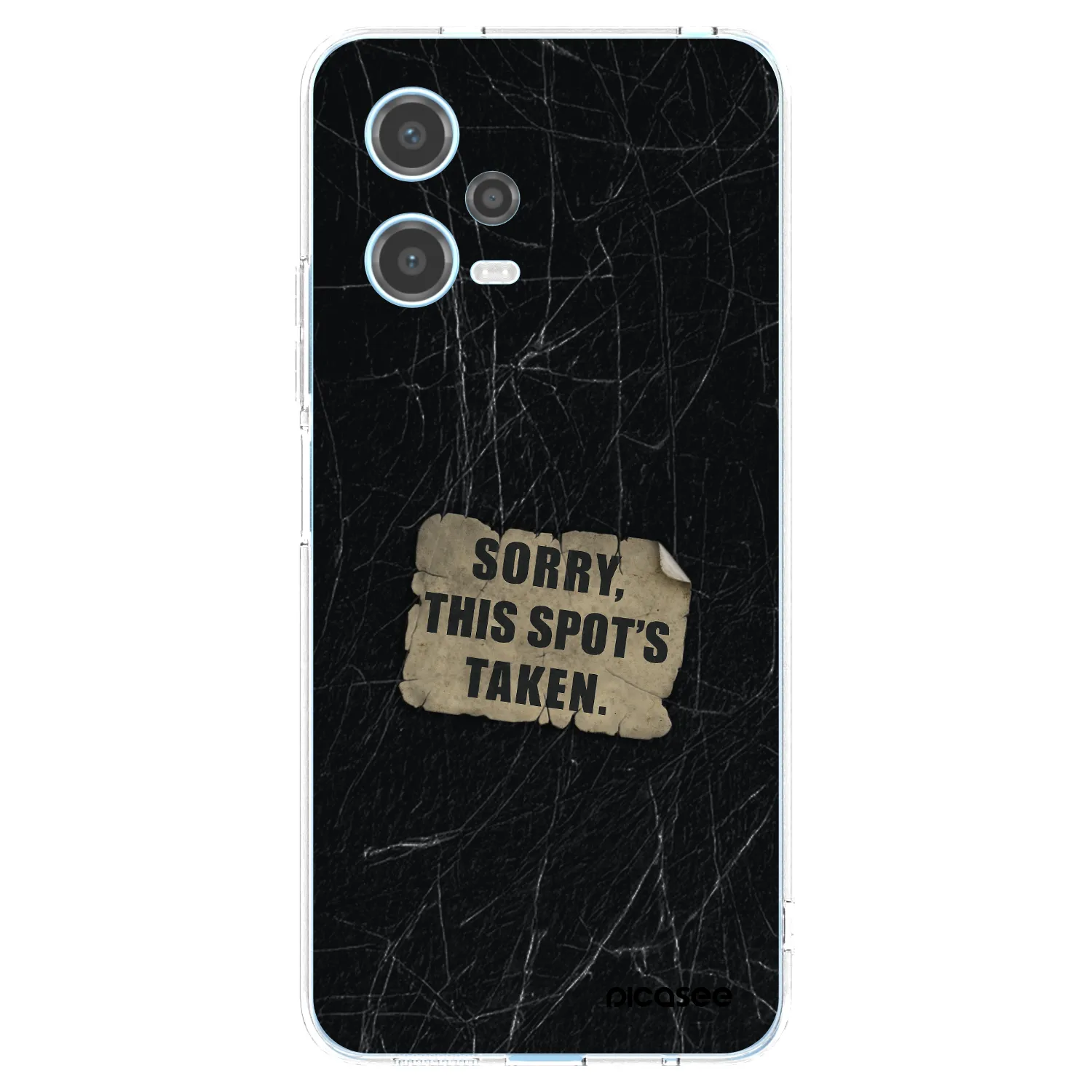 Picasee silikonska prozirna maskica za Xiaomi Redmi Note 12 5G - SORRY