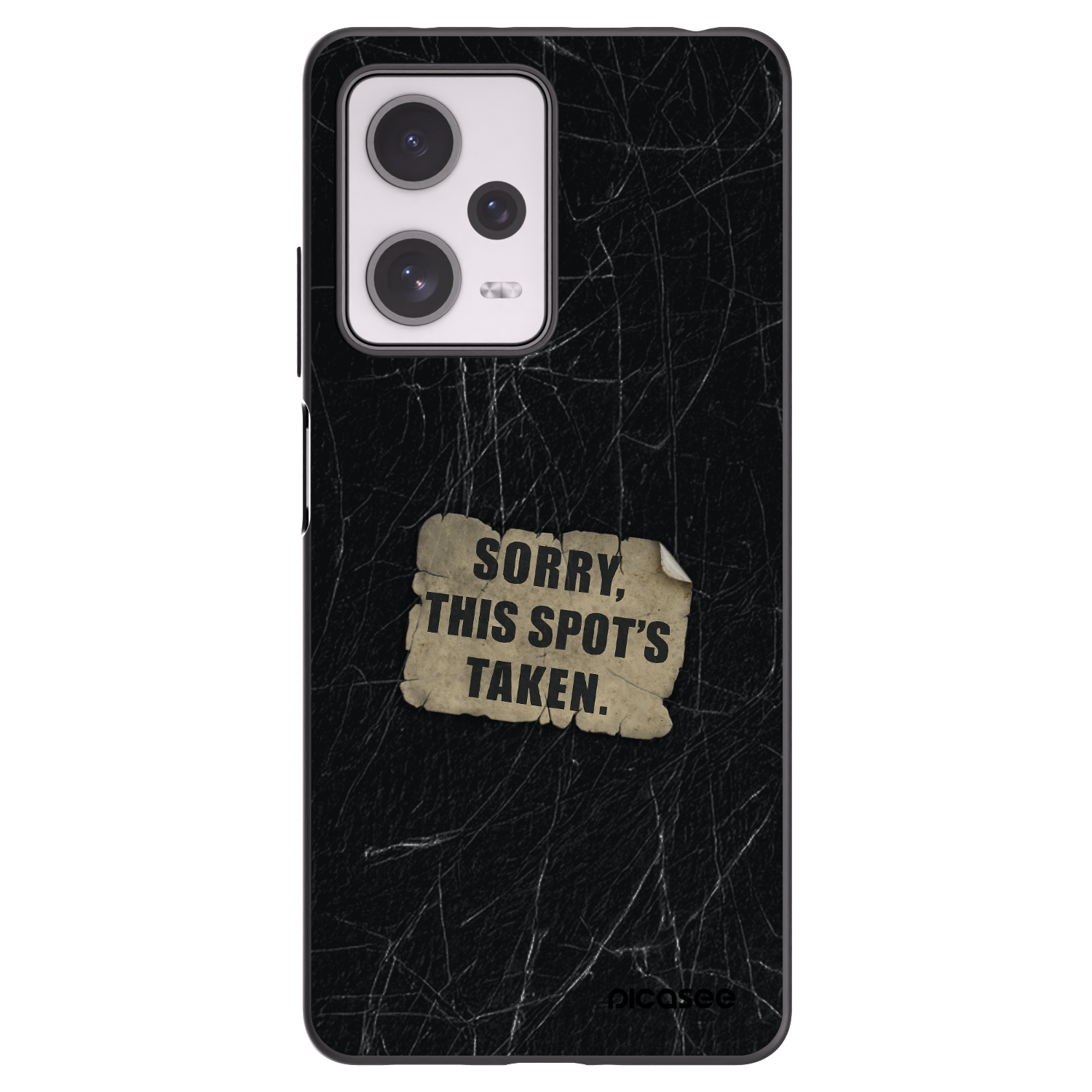 Picasee crna silikonska maskica za Xiaomi Redmi Note 12 Pro+ 5G - SORRY
