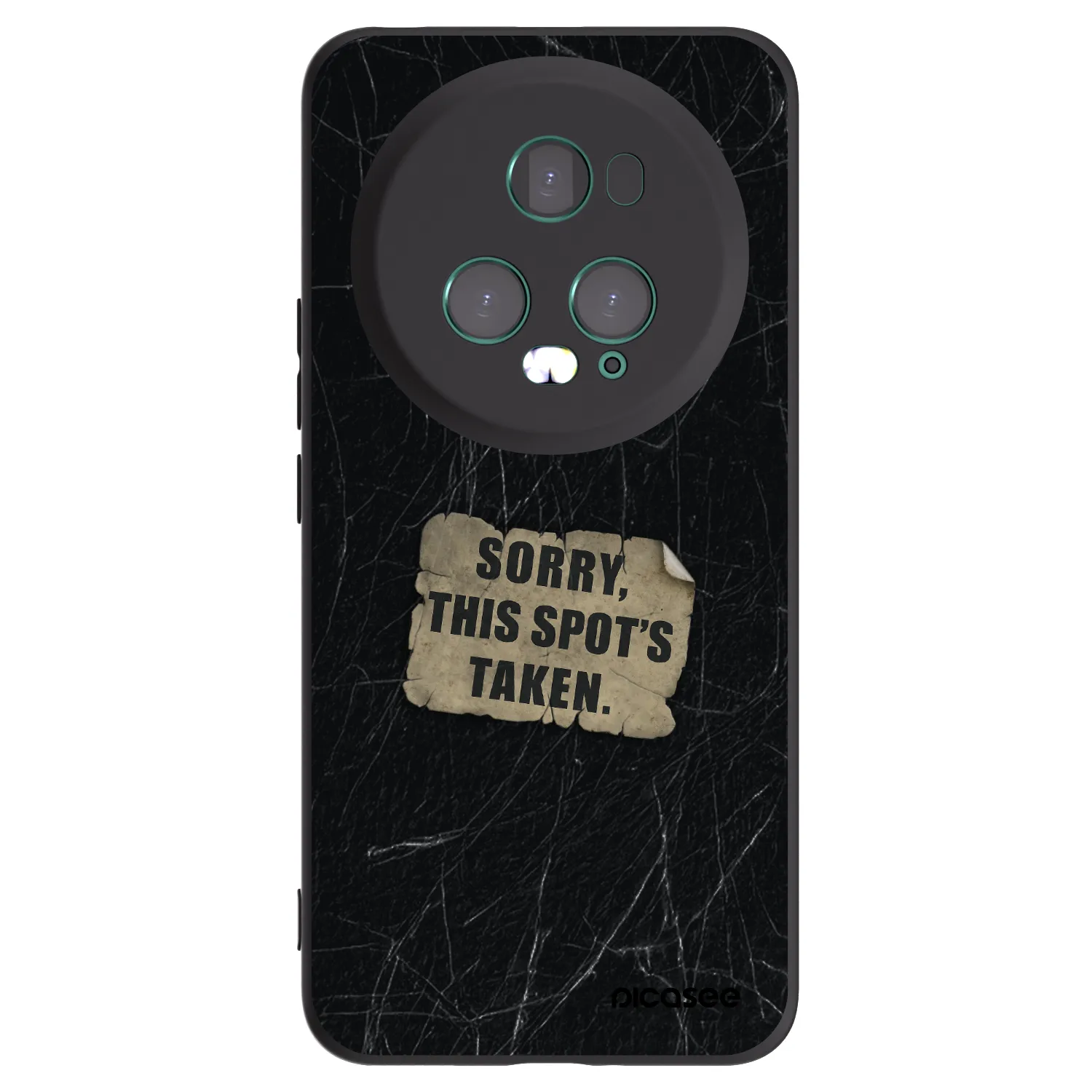 Picasee crna silikonska maskica za Honor Magic5 Pro - SORRY