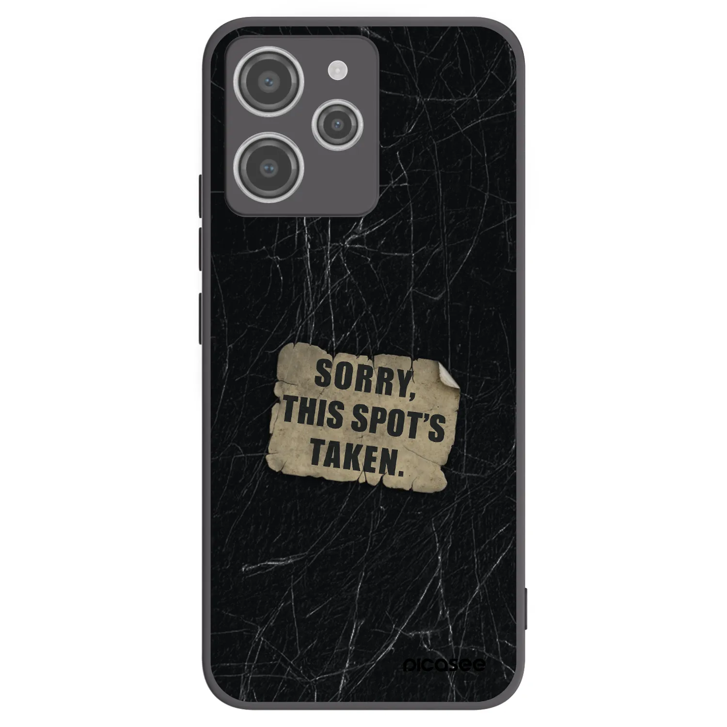 Picasee crna silikonska maskica za Xiaomi Redmi 12 4G - SORRY