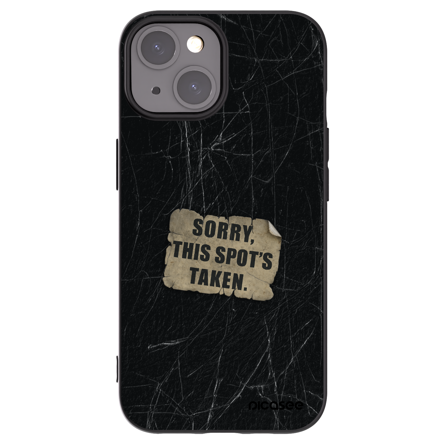 Picasee crna silikonska maskica za Apple iPhone 15 - SORRY