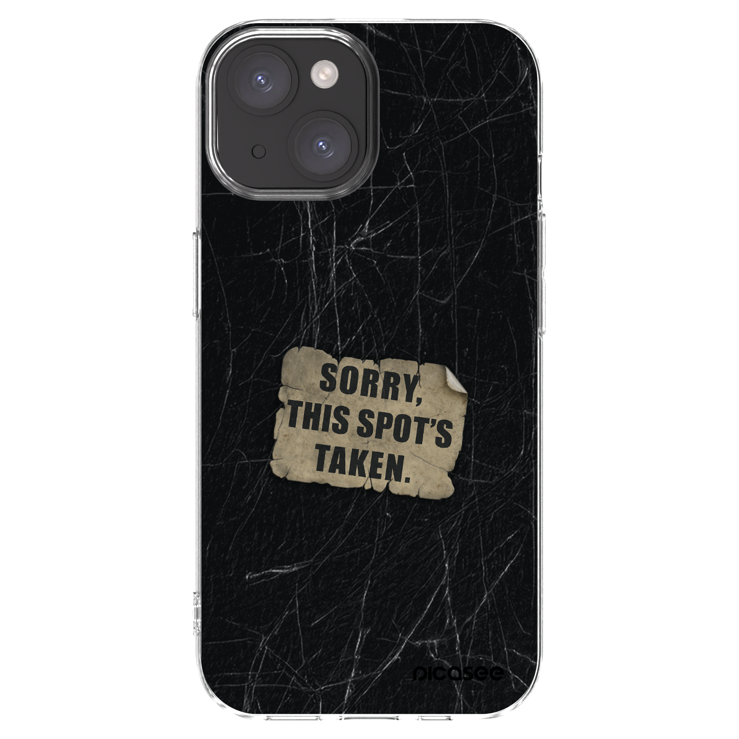 Picasee silikonska prozirna maskica za Apple iPhone 15 - SORRY