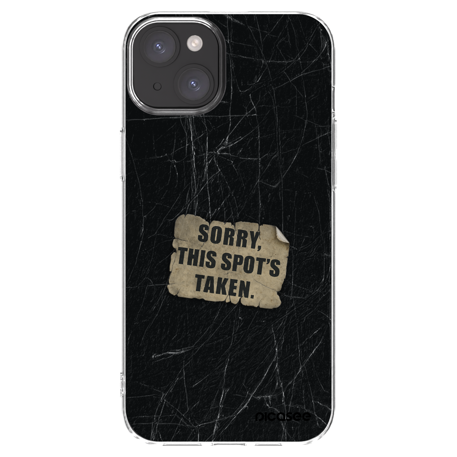 Picasee silikonska prozirna maskica za Apple iPhone 15 Plus - SORRY