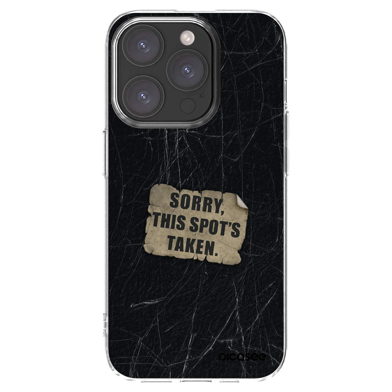 Picasee silikonska prozirna maskica za Apple iPhone 15 Pro - SORRY