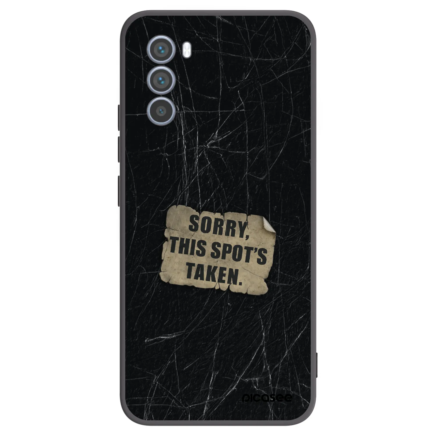 Picasee crna silikonska maskica za Motorola Moto G62 - SORRY